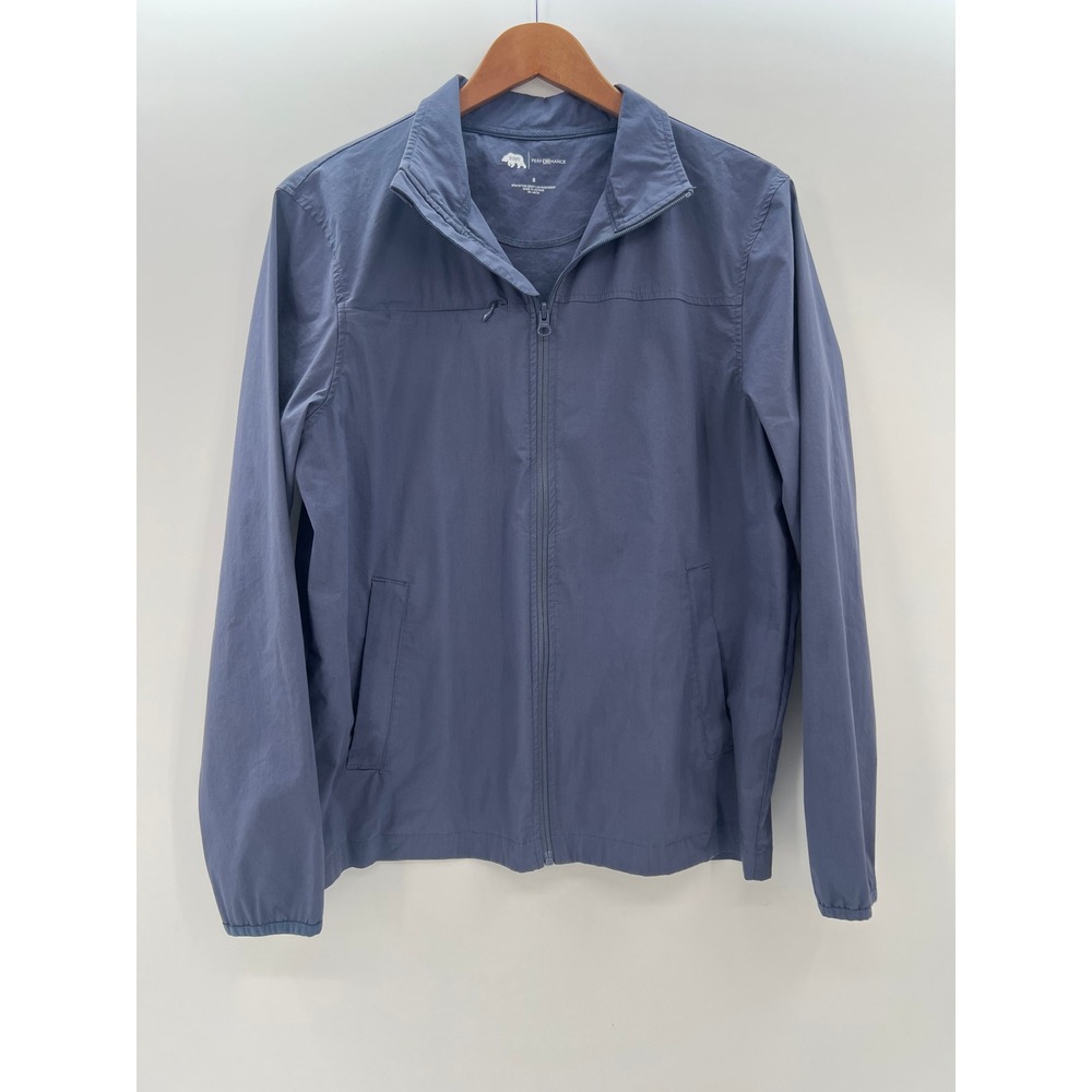 Onward Reserve Performance Full Zip Jacket Mens Small Slate Blue